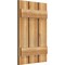 Ekena Millwork Spaced Board-n-Batten Shutters, Rough Sawn Western Red Cedar, 17 1/8W x 26H, PR RBS06S17X026RWR - alternate 2